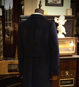 <span class=keywords><strong>Manteau</strong></span> <span class=keywords><strong>long</strong></span> pour <span class=keywords><strong>homme</strong></span> en laine rétro à double boutonnage pour l'automne et l'hiver - Product Image 2