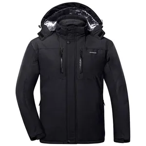뜨거운 판매 남성 겨울 양털 재킷 하이킹 야외 통기성 방수 따뜻함 코트 후드 남성