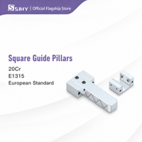SJHY E1315 Pieu de guidage carré (norme européenne, compatible HASCO) en acier 20Cr trempé pour l'alignement de précision des moules