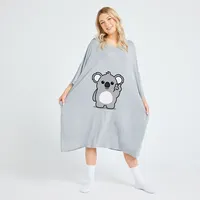Pajamas Nightgowns For Women Soft Bamboo Pajamas Long Sleeve Night Oversize T Shirt Comfortable Sleepwear Sleep Dress Sleep Tee
