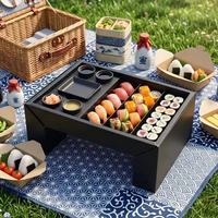 Boîte à emporter personnalisée en carton blanc avec couvercle convertible pour sushis, fritures, pâtisseries, desserts et sauces variées
