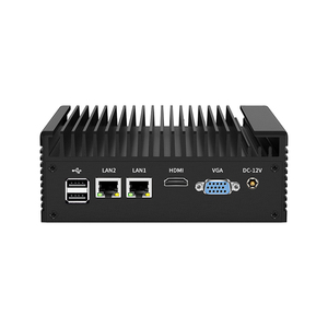 Fanless Win10 industri PC <span class=keywords><strong>Core</strong></span> I3-7100U 2-<span class=keywords><strong>Core</strong></span> Dual Lan Ethernet 6USB tertanam komputer Mini 4GB DDR3 256GB SSD - Product Image 3