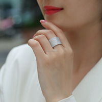 Neueste Design 925 Sterling Silber Unisex Ringe Gravierte Moissan ite Classic Modeschmuck für Hochzeit Verlobung feier oder Geschenk