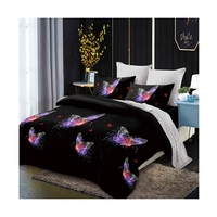 Ensembles de literie en tissu polyester 130GSM 100% housse de couette respectueuse de la peau pour lits simples et doubles à usage domestique