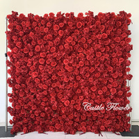 L-R513 Fleurs artificielles 5D roses mélangées de haute qualité en gros pour la décoration de mariage et de fête, mur de fleurs artificielles le plus vendu