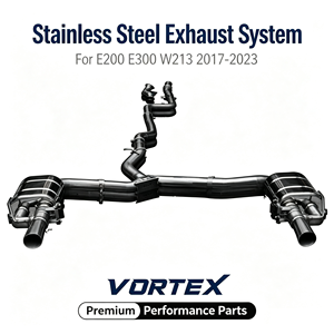 Système d'échappement complet en acier inoxydable Vortex Racing SS304 pour Benz W213 E200 E300, pièces de tuning pour un son performance. - Product Image 1