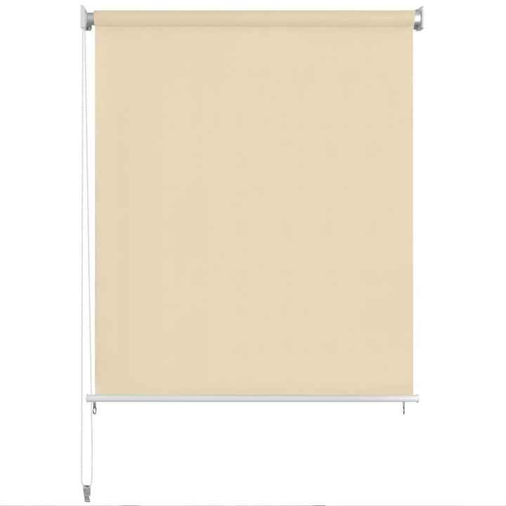 Parasole VidaXL da esterno con tenda a rullo 63 "x 55.1" crema VidaXL