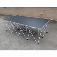 Scènes événementielles portables de haute qualité faciles à installer, plateformes de scène en aluminium pour concerts en plein air