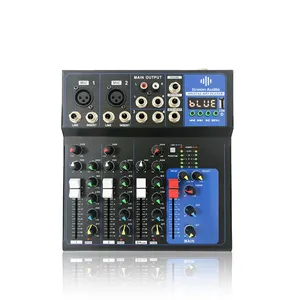 GAX-UF4 top quality audio power amplifier dj mixer with usb blue tooth