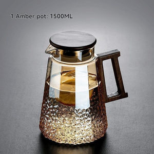 Bouilloire à eau froide en verre borosilicate transparent, grande capacité, pour la maison, avec ensemble de tasses - Product Image 4