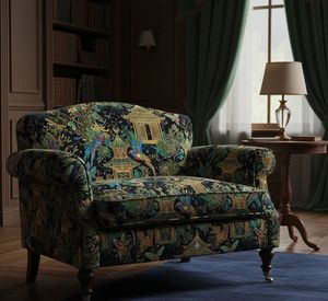 Tissu d'ameublement imprimé d'inspiration asiatique de haute qualité, vendu au mètre, à motifs culturels décoratifs - Product Image 3
