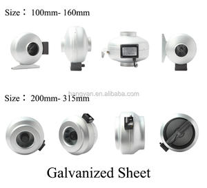 Lames en fonte de 315mm Ventilateur de tuyau de conduit centrifuge 220V sur pied pour les usines de fabrication et les fermes OEM et ODM pris en charge - Product Image 4