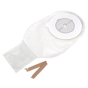Tek parça boşaltılabilir ileostomi çantası 60 \ 70mm kesim boyutu yeniden kullanılabilir tek kullanımlık ostomi kolostomi torbası - Product Image 4