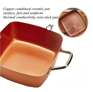 Modern <b>Ceramic</b> Marble Coated 6-Piece Pot <b>Pan</b> Glass Lids Bakelite Handles Non-Stick Aluminum Gas Induction Ready Cookware Set - Product Image 5