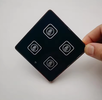 Panneau frontal en verre sérigraphié coloré personnalisé en usine pour interrupteurs muraux à écran tactile intelligents.