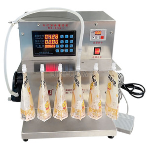 Machine de remplissage de sac de poche à bec de jus de qualité alimentaire à une tête Machine de remplissage scellage de sac debout pour Sopu chaud - Product Image 4