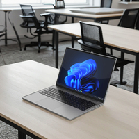 Nuovo Notebook Amdox per Scuola e Lavoro, Intel Alder Lake I5, 16 Pollici, 16GB+512GB SSD, IPS, Ultra Sottile, Corpo in Metallo, in Inglese