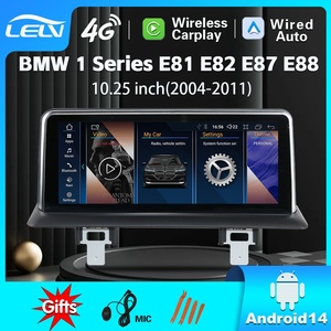 หน้าจอระบบนำทางในรถยนต์ Android ขนาด 10.25 นิ้ว สำหรับรถยนต์ซีรีส์ 1 E87 เชื่อมต่อผ่าน USB รับประกัน 1 ปี แรม 8GB รองรับ Wireless Carplay สำหรับติดตั้งบนแผงหน้าปัด LEL - Product Image 2