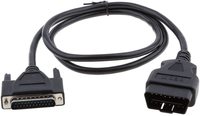 DB25 25-Pin auf 16-Pin OBD2/OBDII Verbindungskabel für Auto-Motordiagnosegerät Kupferleiter PVC-Isolierung IP54-Zertifiziert 12V