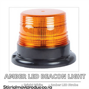 Lampes de sécurité pour véhicules d'urgence, lampes stroboscopiques LED blanc froid, balise rotative pour chariot élévateur, Bonsen 12V - Product Image 2