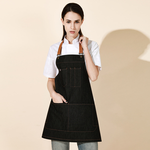Grembiule da Lavoro in Denim 100% Cotone Lavabile Senza Maniche per Ristoranti, Caffetterie, Fiorai, Pasticcerie - Personalizzabile per Uomo e Donna - Product Image 3