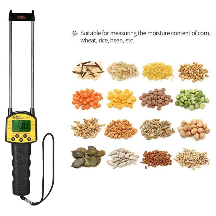 for Grain Corn with Long Probe Soybeans Medicinal Materials Wheat Rice Coffee Beans Sturdy Durable Moisture Testing Device Xiangxin Grain Moisture Meter for Grain Corn with Long Probe Soybeans Medicinal Materials Wheat Rice Coffee Beans Sturdy Durable Moisture Testing Device Xiangxin Grain Moisture Meter