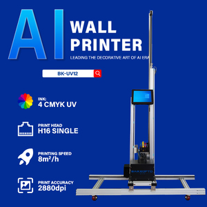 Imprimante murale verticale automatique AI pour grandes images BK-UV12 avec encre UV 600 dpi, écran tactile 11,6 pouces pour logos et publicités - Product Image 1