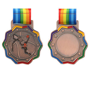 JP0402 Medalla Personalizada de Oro, Plata y Bronce, Venta Al por Mayor, Metal, Recuerdo, Medallas de Baloncesto para Ganadores de Premios - Product Image 3