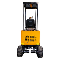 Miniexcavadora de Ruedas HT-10L de 1 Tonelada de Venta Directa de Fábrica HIGHTOP, Excavadora Compacta con Ruedas, Máquina Hidráulica