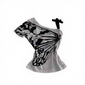 Vêtements de sport urbains pour femme, col montant, effet délavé, modernes, respirants, brodés, grandes tailles, épaules tombantes, manches longues - Product Image 3