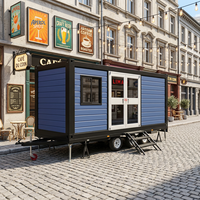 Casa Contenedor Prefabricada de 20 pies, Directo de Fábrica, Casa Móvil de Alta Calidad, Edificio Modular para Camping, Remolque, Tienda Móvil