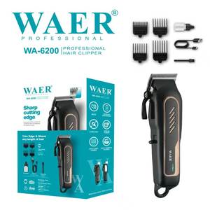 Cortadora de Pelo Eléctrica Inalámbrica WAER de Alta Calidad con Pantalla LED y Longitudes Ajustables para Barbería, Barba y Uso en Exteriores - Product Image 1