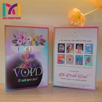 Cartes de tarot Lenormand holographiques personnalisées OEM, impression offset, divination par la lecture des cartes, jeu personnalisé avec boîte à couvercle et base