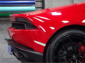 PET Car Packaging Carmine Vinyl Gloss High Bright Red Car PVC Película de cubierta de embalaje que cambia de color - Product Image 6