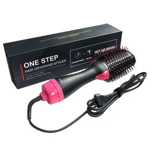 Multi Functional Hot Air Comb Negative Ion Electric Hair <b>Brush</b> Curling Straightening <b>Wired</b> With Nylon Bristles - Product Image 3