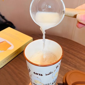 Vaso de Acero Inoxidable Zuo Mu con Tapa y Asa Antiderrames de 500 ml, Taza de Regalo para Café y Té, Primavera 2025 - Product Image 5