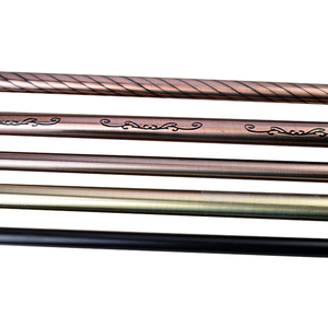 Postes <span class=keywords><strong>de</strong></span> cortina <span class=keywords><strong>de</strong></span> hierro <span class=keywords><strong>de</strong></span> alta calidad con rieles y accesorios <span class=keywords><strong>de</strong></span> cortina Premium chapados en metal - Product Image 4