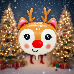 Party Love Reindeer <b>Foil</b> Balloon 54X66Cm Cartoon <b>Christmas</b> Party <b>Decor</b> For Kids - Product Image 3