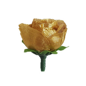 Fleurs artificielles Yuchen, roses et chrysanthèmes dorés pour la décoration de mariage et de la maison, 5G chacune - Product Image 5