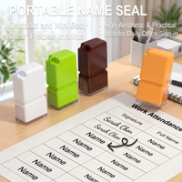Stempel Flash Mini Persegi Panjang Berkilau (5x13mm) Terbuat dari Bahan ABS Tahan Lama Merek DeYin untuk Penggunaan Kantor dan Bisnis