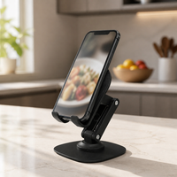 Support de téléphone portable rotatif, personnalisation du logo, pliable, multifonctionnel, support de tablette de bureau