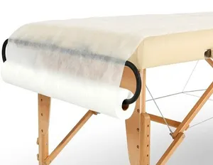 Rolo de folha de cama de massagem branca descartável, design personalizado à prova d'água
