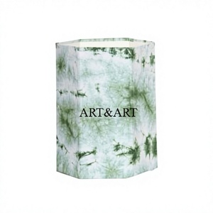 Modern High Quality Cardboard Dustbin with Handcrafted Floral Print and 100% Cotton Fabric Custom Logo Accepted - Product Image 1
