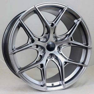 Jantes de voiture 17 18 pouces 5*114.3, 5 trous, en alliage d'aluminium noir argenté, OEM personnalisées pour voitures particulières - Product Image 1