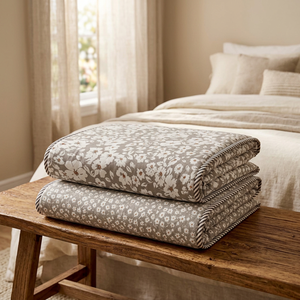 Wholesale Export Cotton Reversible Dohar Hand Block Printed <b>Double</b> Sided Quilt Cover <b>Bedspread</b> for Home - Product Image 1