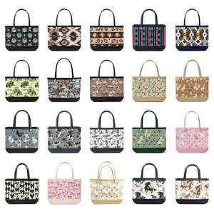 Borsa Casual in EVA Leggera Pieghevole Impermeabile Grande Capacità con Due Aperture Stampa a Pois per Spiaggia Viaggi Outdoor Ingrosso - Product Image 5