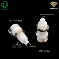 Raccord rapide CPC en plastique 1/16 pour tuyau, à montage sur panneau, avec raccord cannelé pour tube, pour eau, fluide, gaz