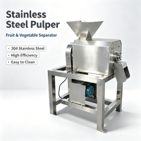 0,5-1t RVS 304 Fruitklopper/Pulpmachine met motor voor hoge productiviteit mango, pruim, sinaasappel, banaan puree & jam