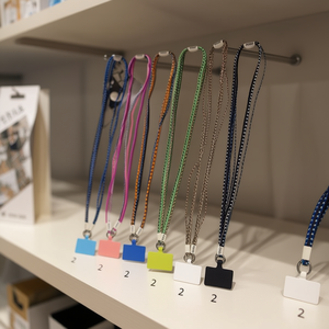 Cordino in corda di cotone marca Z da 120 cm con porta carte d'identità per borsa del telefono, badge da lavoro, catena multiuso - Product Image 3