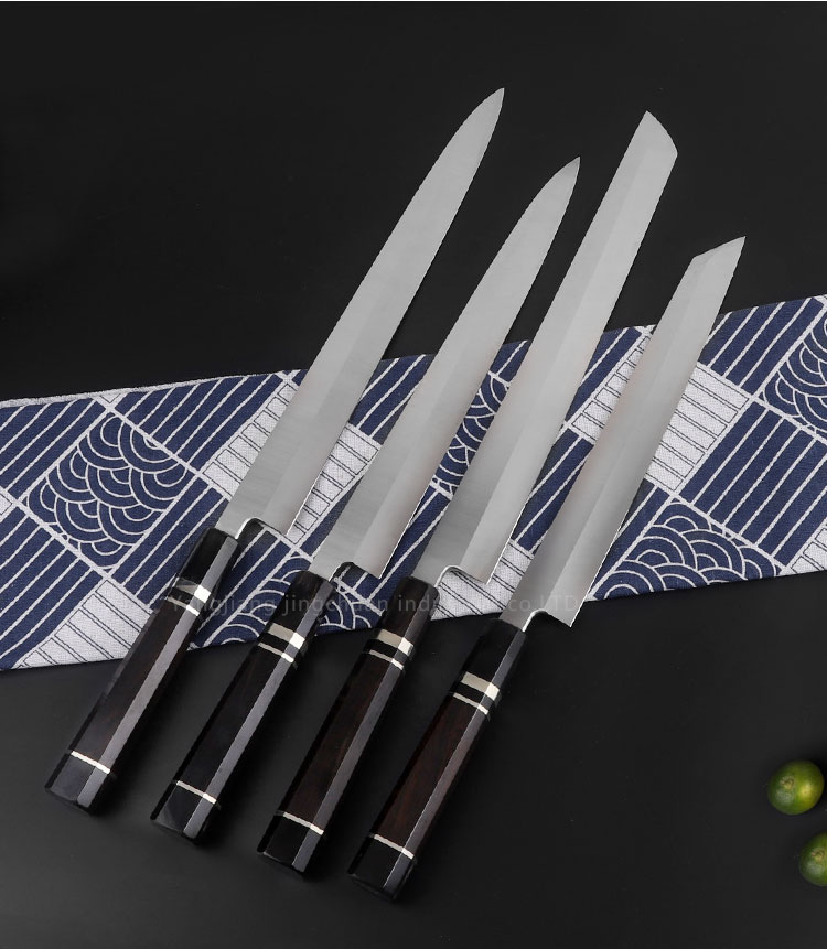 日本のキッチンサーモン刺身寿司ナイフシェフナイフダマスカス鋼